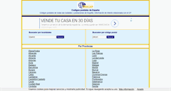 Desktop Screenshot of codigospostales.dices.net